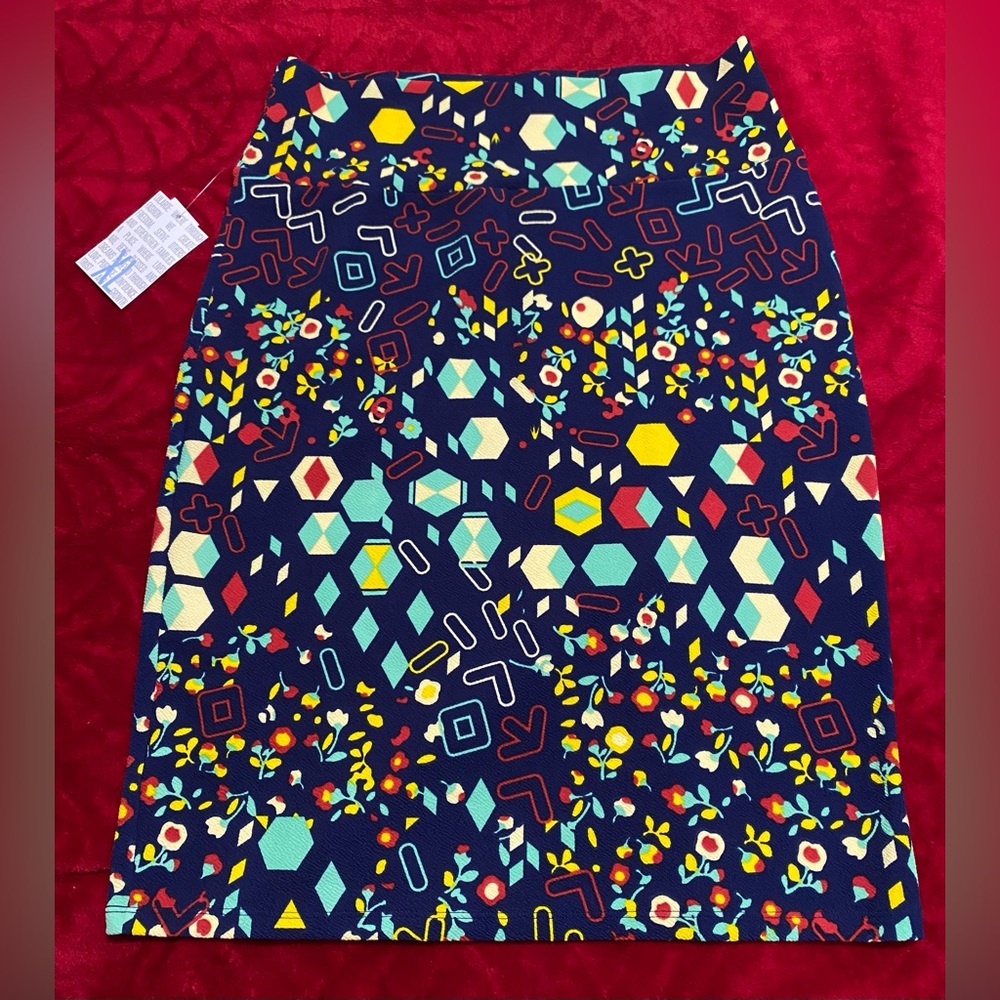 CLOSET CLEAN OUT ON ALL LULAROE MAKE AN OFFER BUNDLE NWT XL Skirt High Waist Fun - Picture 10 of 11